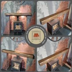 CastCraft™ Wood Effect - Heat Resistant Cast Beam dark ash 48-inch option