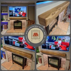 CastCraft™ Wood Effect - Heat Resistant Cast Beam light ash 54-inch option