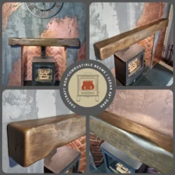 CastCraft™ Wood Effect - Heat Resistant Cast Beam dark cedar 48-inch option