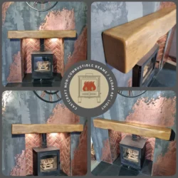 CastCraft™ Wood Effect - Heat Resistant Cast Beam light cedar 48-inch option