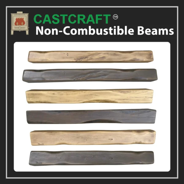 CastCraft™ Wood Effect - Heat Resistant Cast Beam available styles shown together
