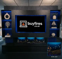 Lumiere LUCINA Luxury LCD Ultra Realistic Media Wall Fire alternate product view