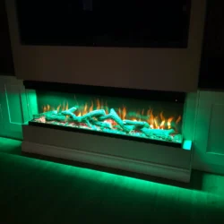 Lumiere HOME Easy Install Panoramic Media Wall Fire additional product view