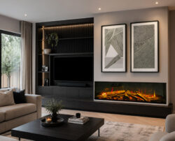 Lumiere SOLINE Panoramic Media Wall Fire product view