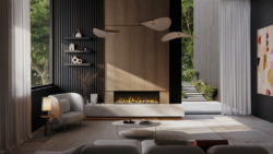 Dimplex Ignite Bold media wall fire product range view