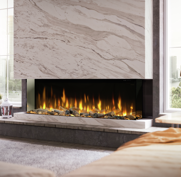 Dimplex Ignite Bold media wall fire product range view