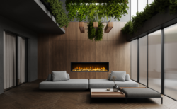 Dimplex Ignite Evolve media wall fire product range view