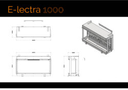 Evonic E-Lectra 1000 Electric Media Wall Fire with British Woodland Logs alternate product view