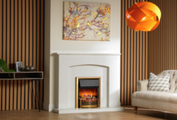 Dimplex Lerwick Optiflame Electric Fire - Brass alternate product view