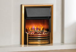 Dimplex Lerwick Optiflame Electric Fire - Brass product detail view