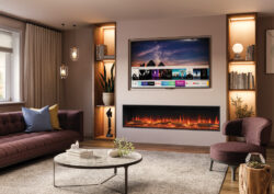 Onyx Avita 190RW Premium 3-Sided Electric Media Wall Fire alternate product view