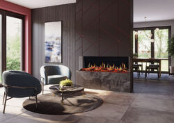 Onyx Fusion 150RW LCD Electric Fire - Birch Log Effect alternate product view