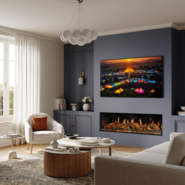 Evonic Genesis 1500 Holographic 4K Electric Media Wall Fire product view