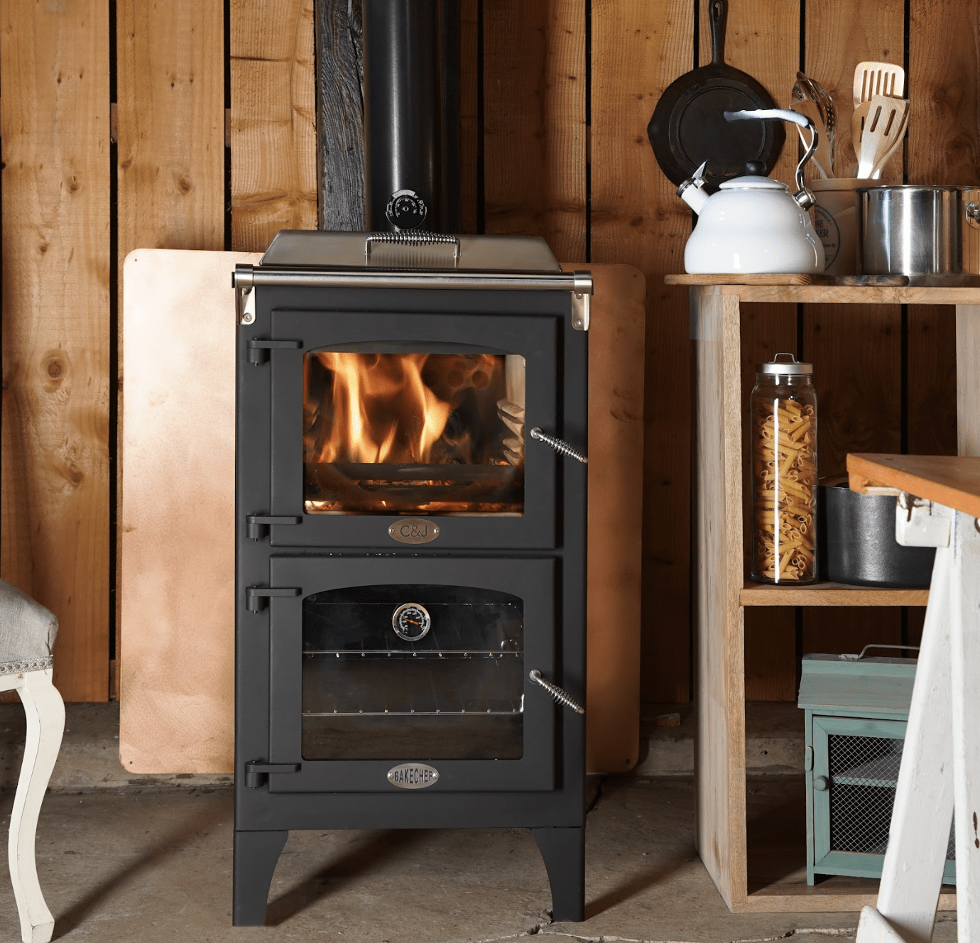 Charlton & Jenrick Go Eco BakeChef 5kW Cooking Stove – Product View Charlton & Jenrick Go Eco BakeChef 5kW Cooking Stove product view