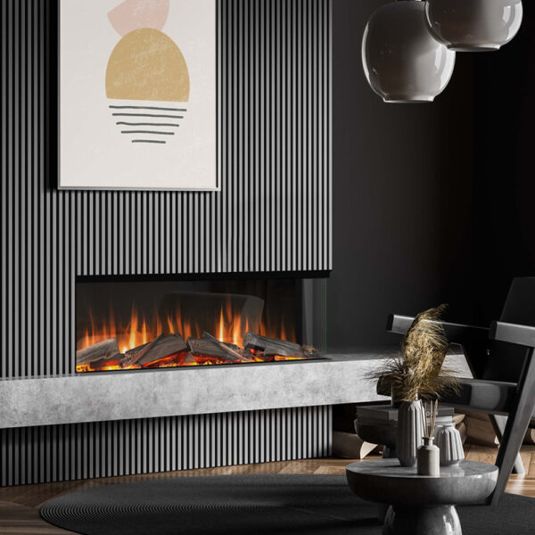 Evonic Aura Kinver 1250 SL Electric Media Wall Fire product view