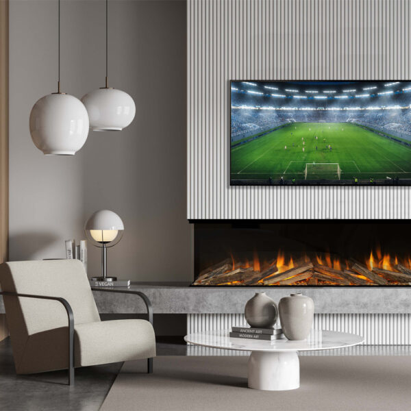 Evonic Aura Kinver 1800 SL Electric Media Wall Fire product view