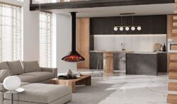 Onyx Orbit Suspended Electric Fire additional product view