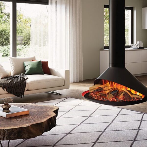 Onyx Orbit Suspended Electric Fire product view