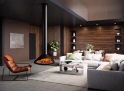 Onyx Orbit Suspended Electric Fire alternate product view
