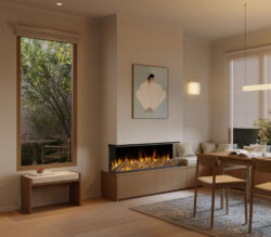 Evonic Volektra 1250 Black Edition Media Wall Electric Fire product view