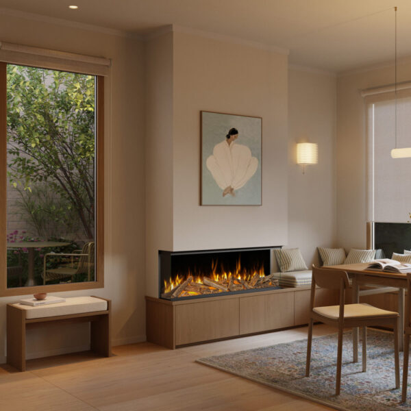 Evonic Volektra 1250 Black Edition Media Wall Electric Fire product view