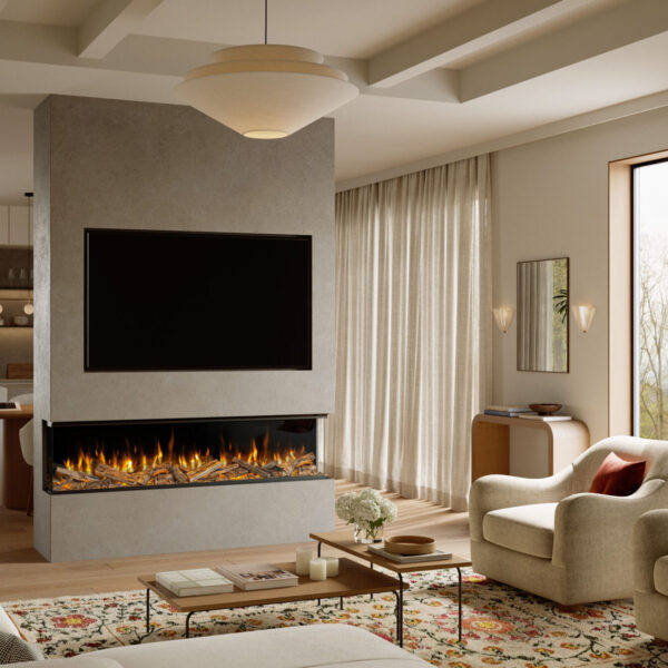 Evonic Volektra 1800 Black Edition Media Wall Fire product view