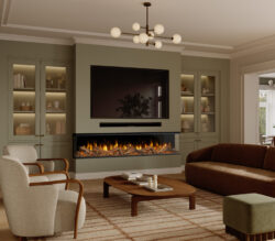 Evonic Volektra 2400 Black Edition Media Wall Electric Fire product view