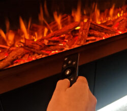 Evonic Volektra Black Edition Media Wall Fire remote control