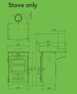 Charlton & Jenrick Go Eco Adventurer 5 Multi-Fuel Stove alternate product view