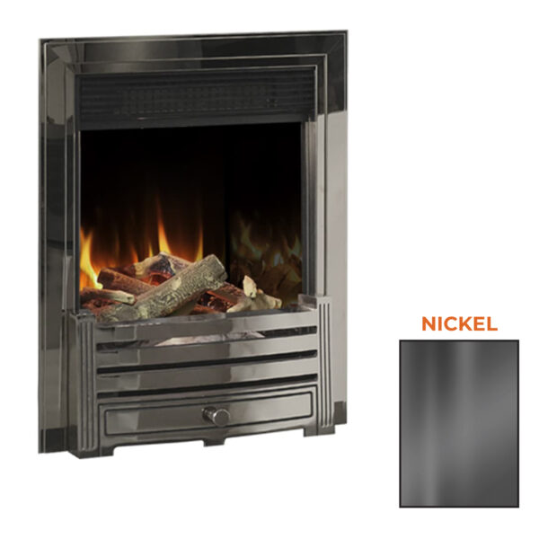 Evonic Balham Nickel Electric Inset Fire product range view