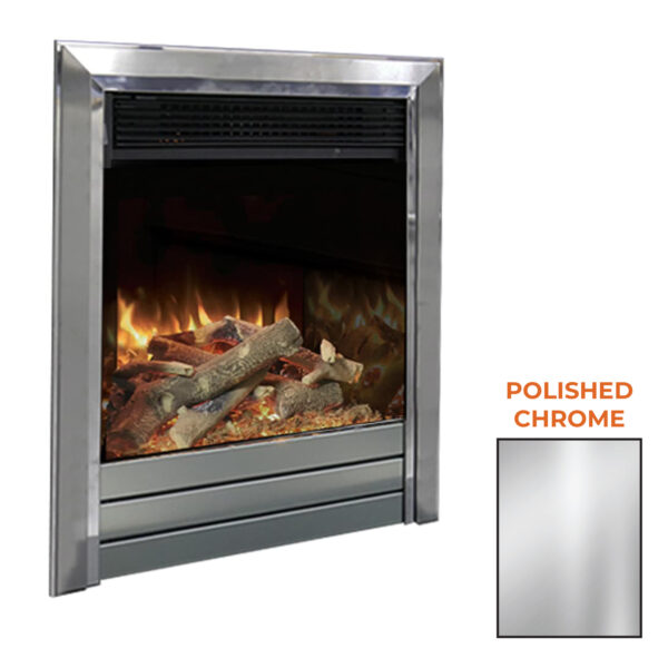 Evonic Colorado Polished Chrome Electric Inset Fire product range view