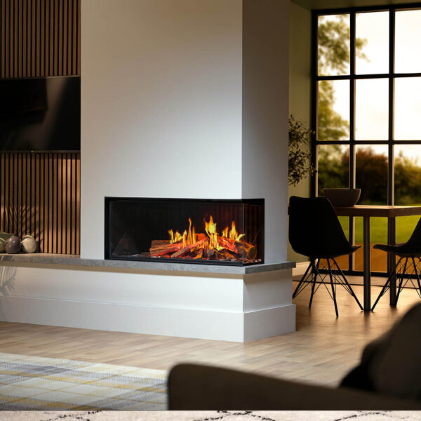 Vision Solus iX10 Electric Fire corner